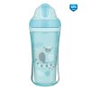 canpol babies športová fľaša so silikónovou slamkou jungle 260ml modra