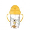 Canpol babies Nevylévací hrneček se slámkou a závažím EXOTIC ANIMALS 270ml žlutý