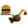 5313 teddies traktor stavebný kov plast 15cm na spätné natiahnutie