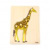46357 detske drevene puzzle vkladacka montessori viga zirafa