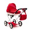 42640 detsky kocarek pro panenky new baby comfort cerveny s puntiky