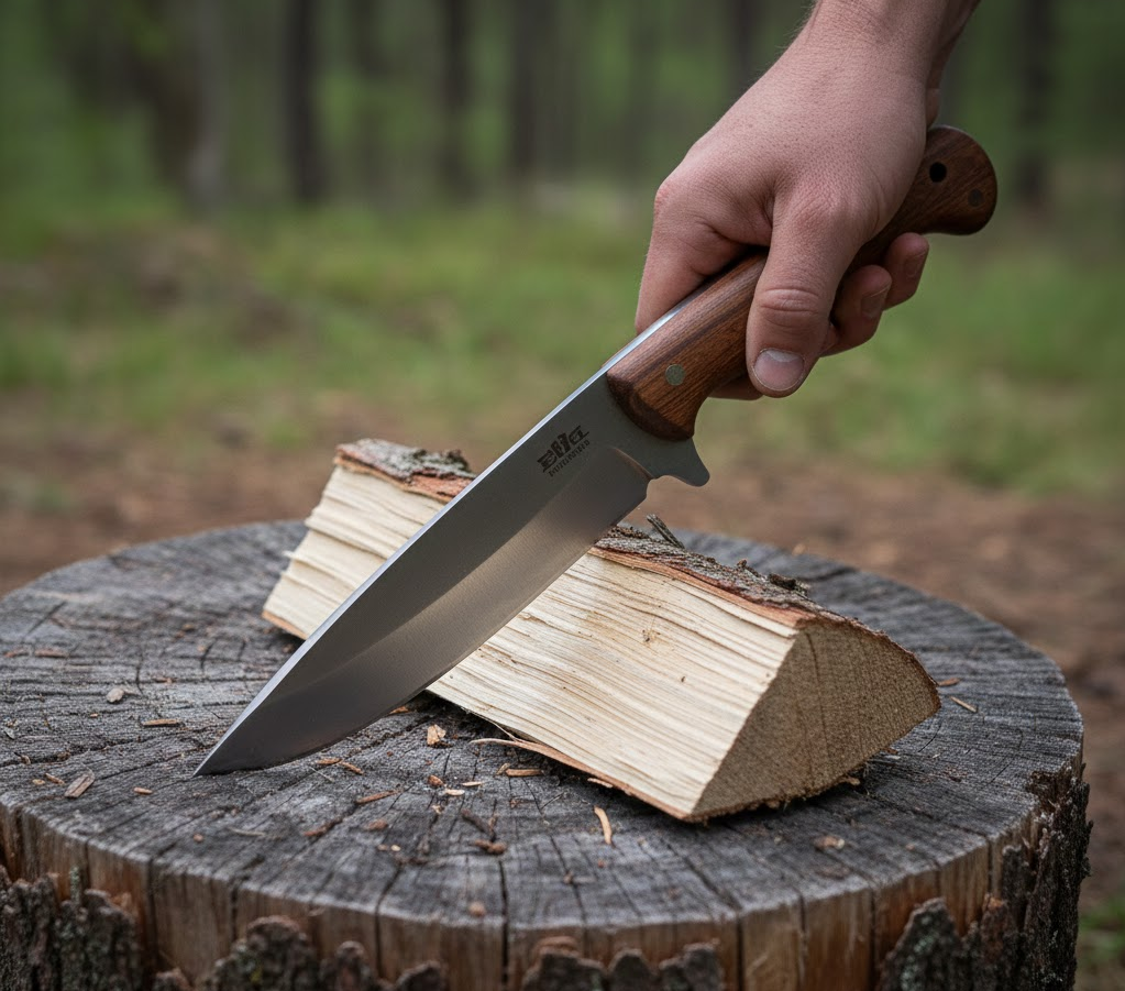 Príprava noža na batoning