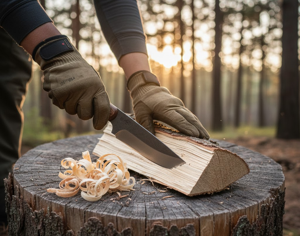 Výroba podpaľa pomocou batoningu
