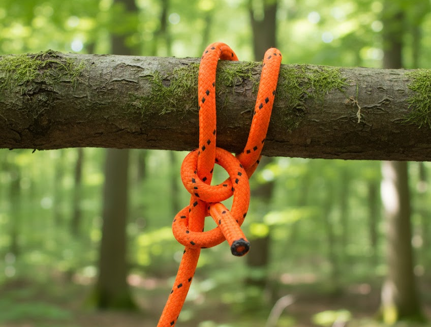 Návod na Dvojitý polovičný lodný uzol