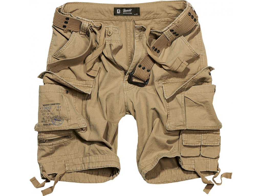 Kraťasy pánske BRANDIT - Savage vintage, beige (Konfekčná veľkosť 7XL)