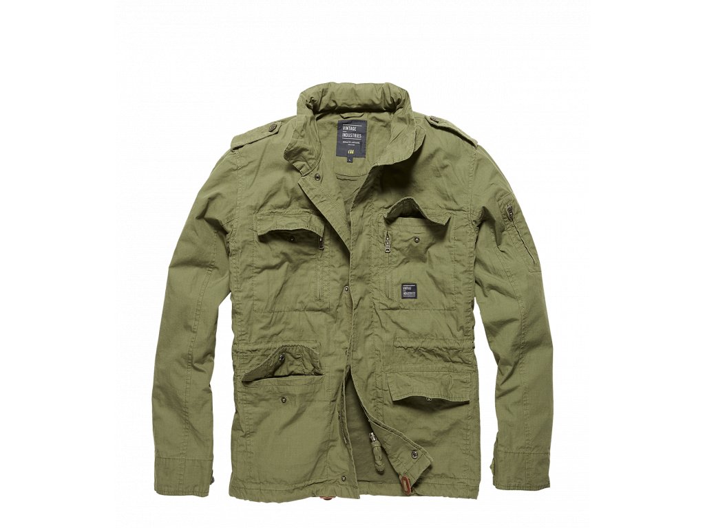 Bunda Cranford Vintage Industries, olive drab (Konfekčná veľkosť S)
