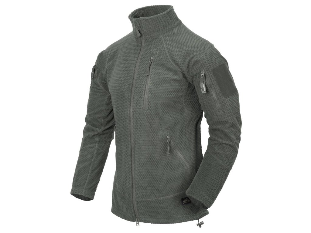 Mikina ALPHA TACTICAL Grid Fleece HELIKON, foliage green