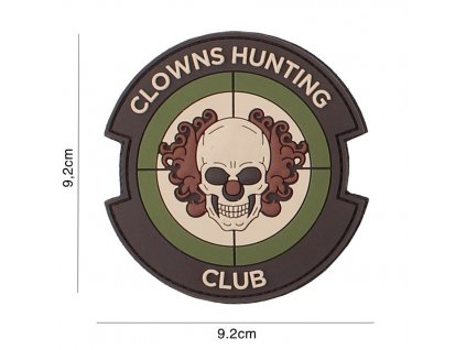 Nášivka PATCH 3D PVC CLOWNS HUNTING CLUB MULTI