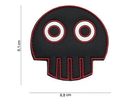 Nášivka PATCH 3D PVC BIG EYE SKULL