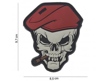 Nášivka PATCH 3D PVC SKULL SIGAR