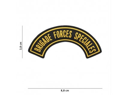 Nášivka PATCH 3D PVCBRIGADE FORCES SPECIALES YELLOW
