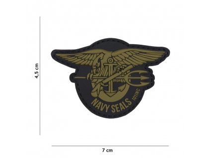 Nášivka PATCH 3D PVC NAVY SEALS GREEN