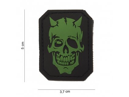 Nášivka PATCH 3D PVC DEVIL SKULL