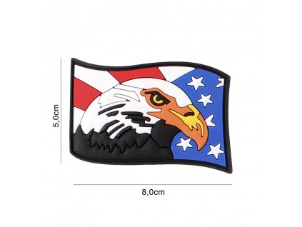 Nášivka PATCH 3D PVC USA EAGLE