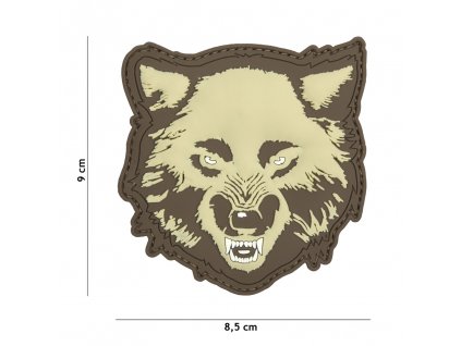 Nášivka PATCH 3D PVC WOLF COYOTE