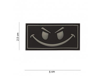 Nášivka PATCH 3D PVC EVIL SMILEY