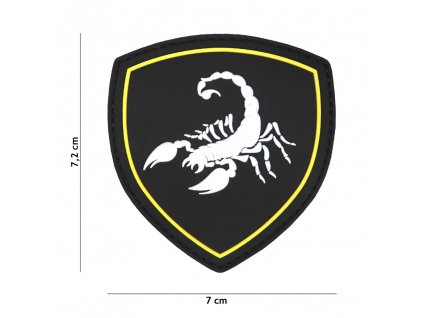 Nášivka PATCH 3D PVC RUSSIAN SCORPIO BLACK