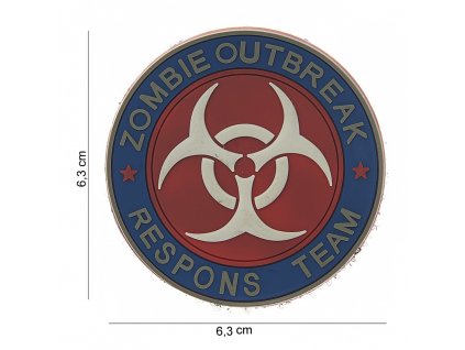 Nášivka PATCH 3D PVC ZOMBIE OUTBREAK RESPONS TEAM