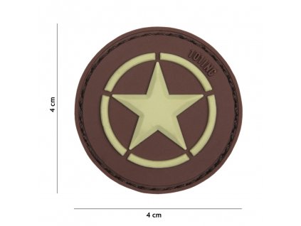 Nášivka PATCH 3D PVC ALLIED STAR BROWN