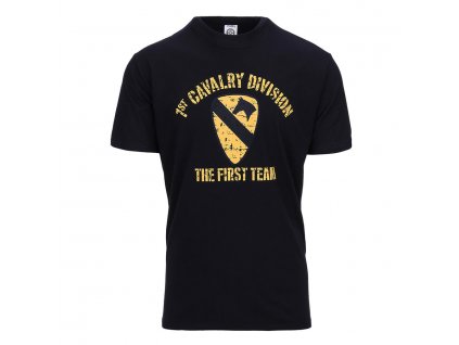 Tričko FOSTEX 1st Cavalry Division, čierne (Konfekčná veľkosť XXL)