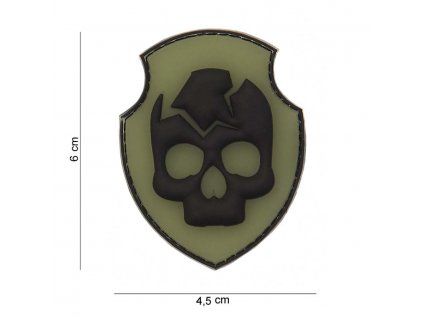 Nášivka PATCH 3D PVC Ghost Skull