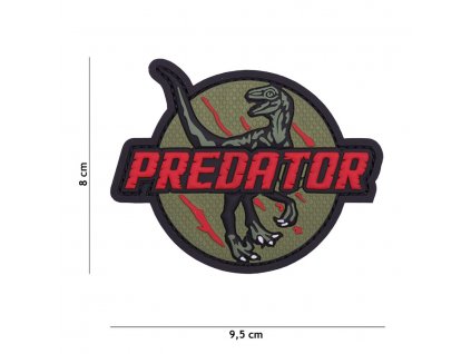 Nášivka PATCH 3D PVC Predator red