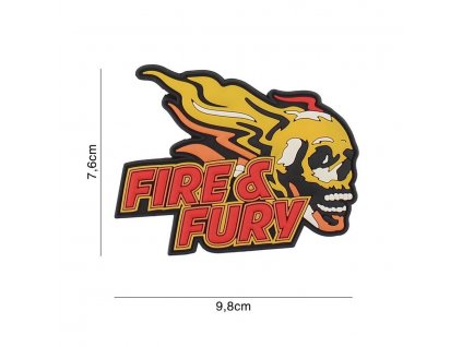 Nášivka PATCH 3D PVC Fire & Fury