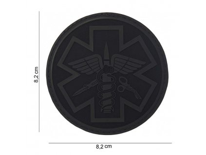 Nášivka PATCH 3D PVC Para medic black