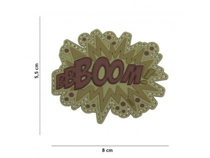 Nášivka PATCH 3D PVC BOOM! brown