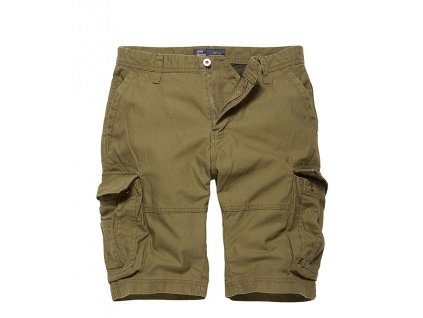 Kraťasy Vintage Industries Rowing, olive (Konfekčná veľkosť XXXL)