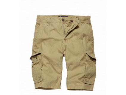 Kraťasy Vintage Industries Rowing, sand (Konfekčná veľkosť XS)
