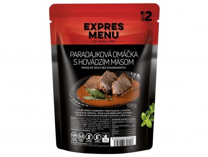 expres menu paradajkova omacka s hovaedzim maesom 2 porcie