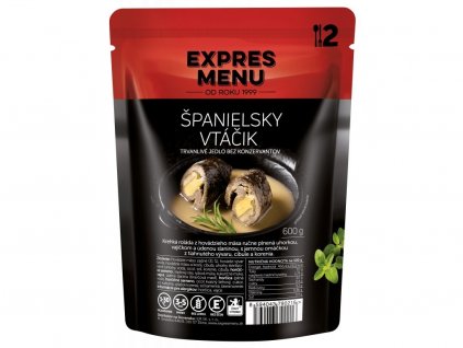 expres menu spanielsky vtacik 2 porcie