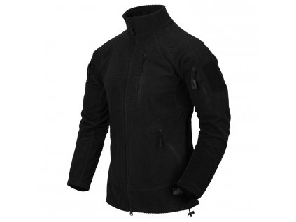 Mikina ALPHA TACTICAL Grid Fleece HELIKON, čierna (Konfekčná veľkosť XL)
