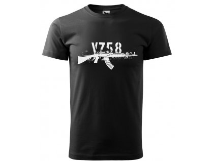 Tričko VZ58 Malfini, čierne (Konfekčná veľkosť L)