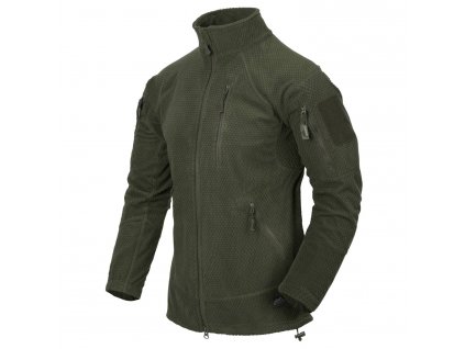 Mikina ALPHA TACTICAL Grid Fleece HELIKON, olive green