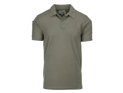 Taktické funkčné tričko 101 INC, QuickDry polo, olive