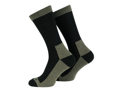 Taktické vlnené ponožky 101 Inc. – Olive Green/Black