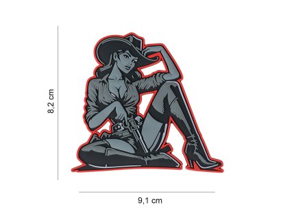 Nášivka PATCH 3D PVC Cowgirl