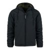 Bunda FOSTEX obojstranná SHERPA SOFTSHELL, čierna/zelená