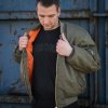 Letecká FOSTEX bunda MA-1 bomber, dark olive
