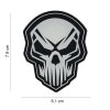 Nášivka PATCH 3D PVC Angry skull glow in the dark