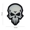 Nášivka PATCH 3D PVC Psycho skull glow in the dark