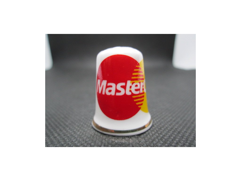 Sběratelský náprstek - TTG Reklama - MasterCard, platební karty