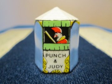 Sběratelský náprstek - 3D ve tvaru stanu - Loutkové divadlo - Punch and Judy