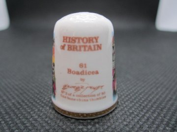 Sběratelský náprstek - TCC Victoria England - Historie Británie, č. 3, Boadicea úmrtí