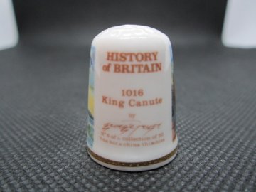 Sběratelský náprstek - TCC Victoria England - Historie Británie, č. 6, Král Knut Veliký