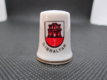 Sběratelský náprstek - Gibraltar - vlajka