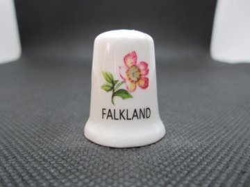 Sběratelský náprstek - Květinová města - Skotsko, Falkland