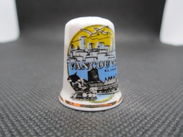 Sběratelský náprstek - Kanada - Provincie Britská Kolumbie, Vancouver, panorama